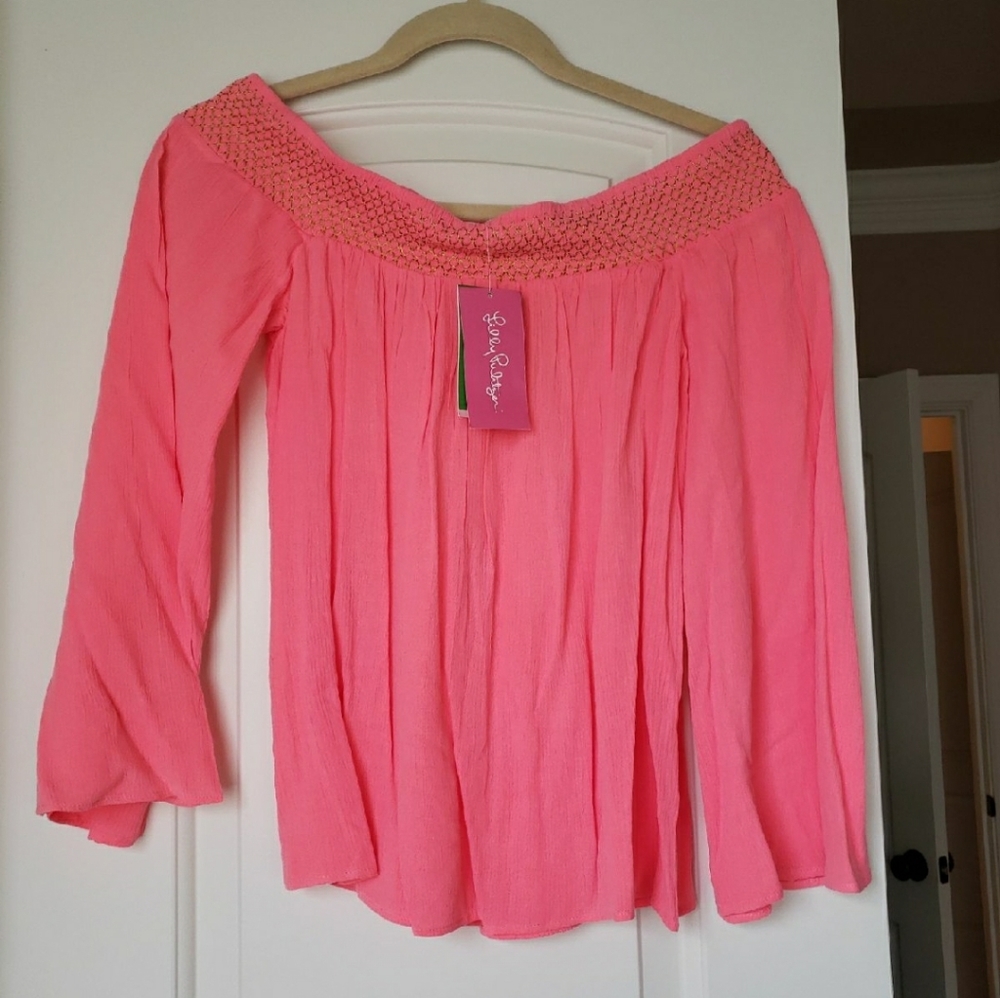 Lilly Pulitzer Katya Top Coral Reef